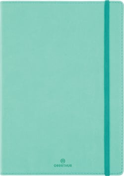 Carnet Oberthur - menthe- A5 14,8 x 21 cm - 200 pages pointillées