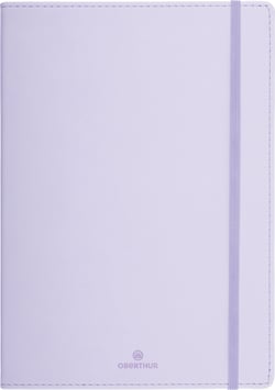 Carnet Oberthur - mauve - A5 14,8 x 21 cm - 200 pages lignées