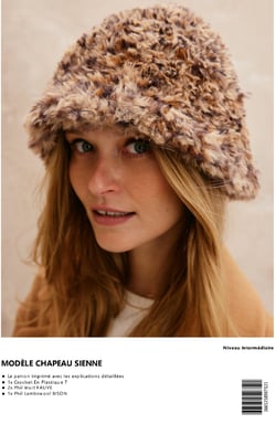 Kit de crochet Phildar - Chapeau Sienne - Fauve