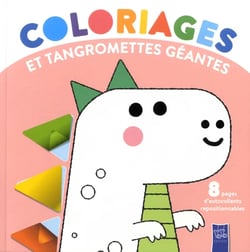 Le dinosaure - Coloriages et tangromettes géantes
