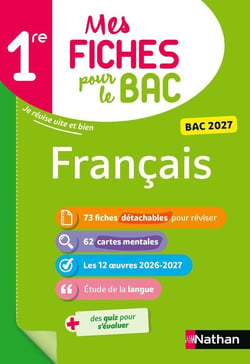 Mes fiches pour le bac : Français - 1re (édition 2027)