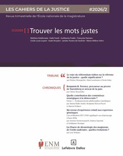 Les cahiers de la justice n.2/2026