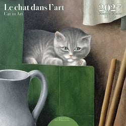 Calendrier 2027 Editions du Désastre - Chats dans l'art - 30 x 30 cm