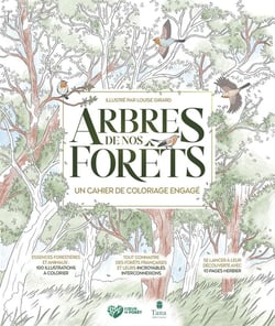 Arbres de nos forêts, un cahier de coloriage engagé