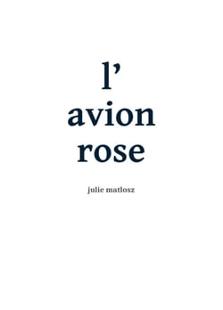 L'avion rose