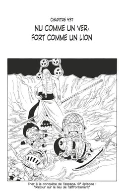One Piece édition originale - Chapitre 437 - Nu comme un ver, fort comme un lion