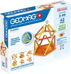 Geomag - Jeu de construction - Classic - Green Line - 42 pièces