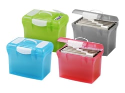 1 trieur valisette A4 - 5 dossiers suspendus - Class'n Go - Plastique - Elba - Coloris assortis