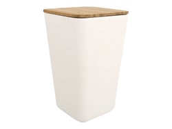 Boite de réserve en bambou - carré - 1200 ml