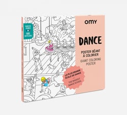 Omy - Poster géant à colorier - Danse