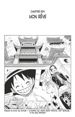 One Piece édition originale - Chapitre 834 - Mon rêve