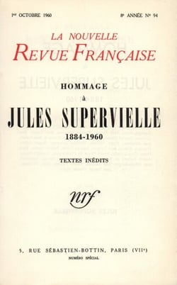 Hommage ŕ Jules Supervielle N' 94 (Octobre 1960) - (1884-1960)
