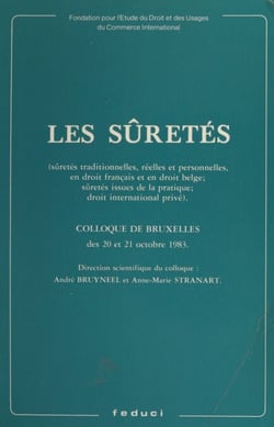 Les sûretés : sûretés traditionnelles, réelles et personnelles, en droit français et en droit belge. Sûretés issues de la pratique. Droit international privé