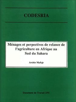 Ménages et perspectives de relance de l'agriculture en Afrique au sud du Sahara