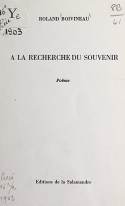 À la recherche du souvenir