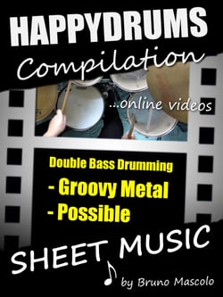 Happydrums Compilation "Groovy Metal &amp; Possible" - Drum Set Examples with Sheet Music &amp; Online Videos + Bonus