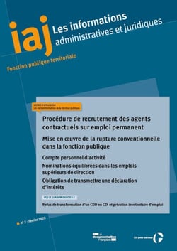 IAJ : Procédure de recrutement des agents contractuels sur emploi permanent - Mars 2020