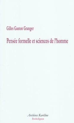 Pensée formelle et sciences de l'homme