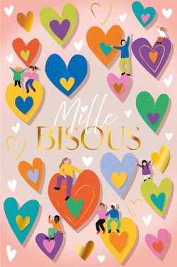 Carte double phygitale - Happy - 11,5 x 17,4 cm