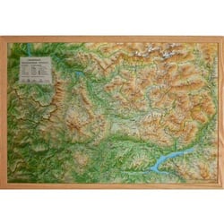 Carte en relief du Champsaur - Valgaudemar - Dévoluy