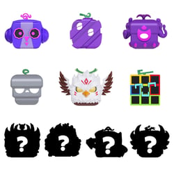 Blox fruits squishy mystère + code unique DLC - Modèle aléatoire - Vendu à l'unité