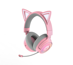 Casque gaming sans fil Razer - Kraken Kitty V3 Pro - Quartz