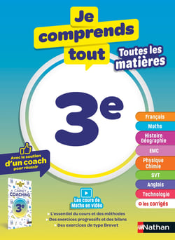 Je comprends tout : Toutes les matières - 3e (édition 2026)