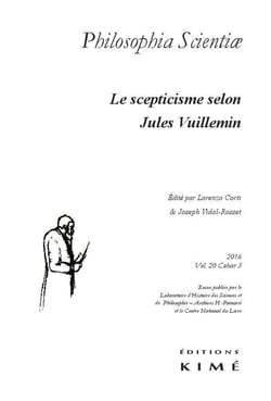 Revue Philosophia scientiae n.20/3 : Jules Vuillemin