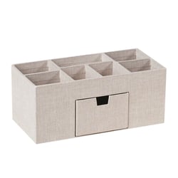  Organisateur de bureau - Lin beige - Cultura