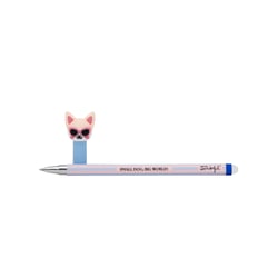 Stylo effaçable Mr Wonderful - BOBO Amalfi - Chihuahua : Small dog, big world! - Bleu - Pointe moyenne