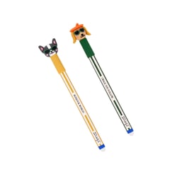 Lot de 2 stylos Mr Wonderful - BOBO - Teckel et Bulldog