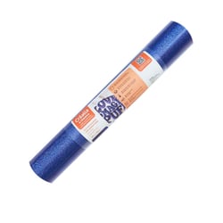 Flex thermocollant - Puff pailleté bleu indigo - 30 x 90 cm - Créalia