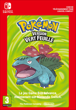 Code de téléchargement DDC Pokémon version Vert Feuille - Nintendo Switch