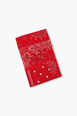 Coupon de tissu Promod couture - Voile coton imprimé bandana rouge
