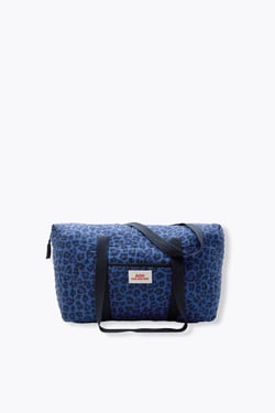 Kit sac Suzon Promod Couture - Imprimé léo bleu - 48 x 18 x 28 cm