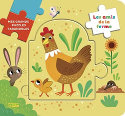 Mes grands puzzles farandoles : Les amis de la ferme