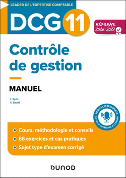 DCG 11 : Contrôle de gestion - Manuel (édition 2026/2027)