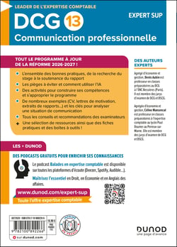 DCG 13 : Communication professionnelle : Manuel pratique (édition 2026/2027)