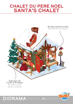 DIORAMA NOËL - CHALET DU PÈRE NOEL