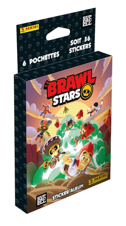  Blister de 7 pochettes de stickers à collectionner Panini - Brawl Stars