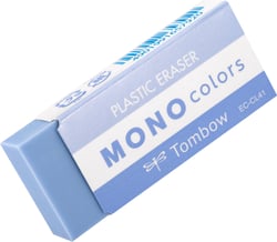 Gomme Tombow - Mono Colors - bleue - 19 g
