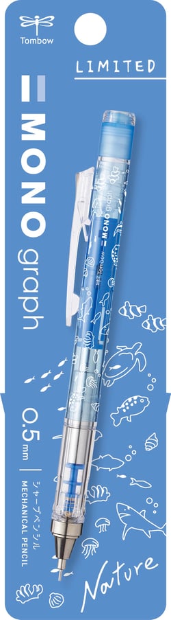 Porte-mine Tombow - Mono graph - 0,5 mm - Bleu clair