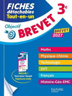 Objectif brevet : 3e - Fiches détachables Tout-en-un (édition 2027)