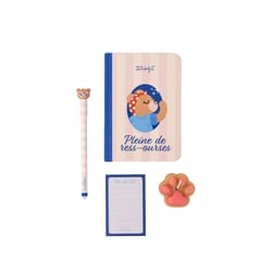 Coffret carnet A6 + stylo effaçable Bo-Bo + bougie parfumée + to-do list Mr. Wonderful - Maman, tu es pleine de ress-ourses 