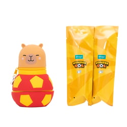 Set trousse silicone + 2 stylos effaçables Mr. Wonderful - Bo-Bo Wonder gol capybara foot Espagne 