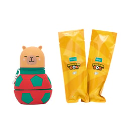 Set trousse silicone + 2 stylos effaçables Mr. Wonderful - Bo-Bo Wonder gol capybara foot Portugal 