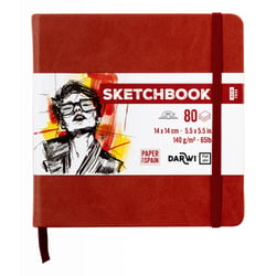 Carnet Sketchbook - Terracotta - 14 x 14 cm - 80 feuilles