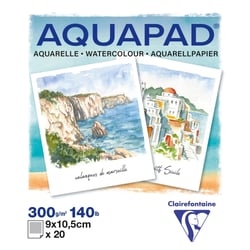 Bloc Clairefontaine - 9 x 10,5 cm - Aquapad - 20 feuilles