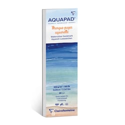 Bloc aquarelle marque-pages Clairefontaine - 6 x 20 cm - Aquapad - 20 feuilles