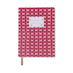 Carnet - Tulip Jumbo - rose -  19 cm x 26 cm - 200 pages lignées